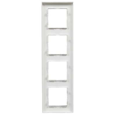 Niloe Step - Cadre quadruple - Couleur aluminium brossé