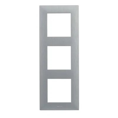 Niloe Step - Cadre triple 3x - Couleur aluminium brossé