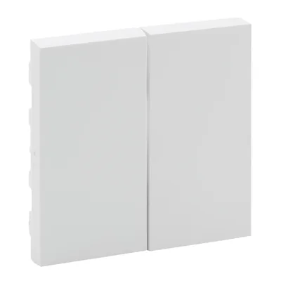 NILOE STEP - DOPPELKNOPF-ABZEICHEN, FARBE WEISS