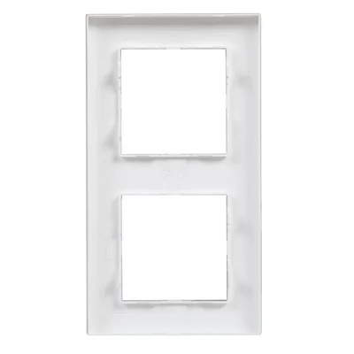 Niloe Step - Doppelrahmen 2x - Farbe: gebürstetes Aluminium