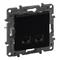 Niloe Step - doppia presa 2xRJ45 cat. 6 UTP - nera