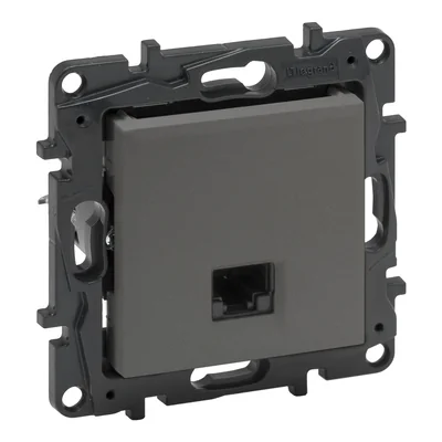 Niloe Step - RJ45 socket cat. 5e UTP - steel color