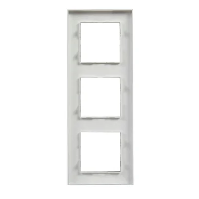Niloe Step - Telaio triplo 3x - Colore alluminio spazzolato