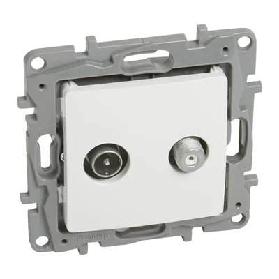NILOE/NILOE SELECTION - PRISE TV-SAT TYPE ÉTOILE 1 DB BLANC