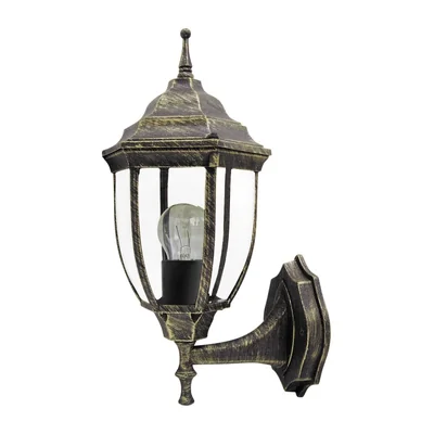 NIZZA Lampada da parete per esterno, superiore, oro antico