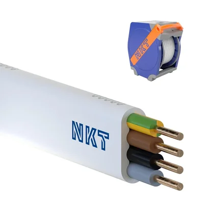 nkt instal YDYpżo 450/750 4x2.5 white Power cable, installation, multicore with PVC isolation