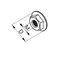NKZM10E A2 Flange nut