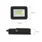 NOCTIS LUX 2 PROIETTORE 20W NW 230V IP65 95x120x25mm NERO
