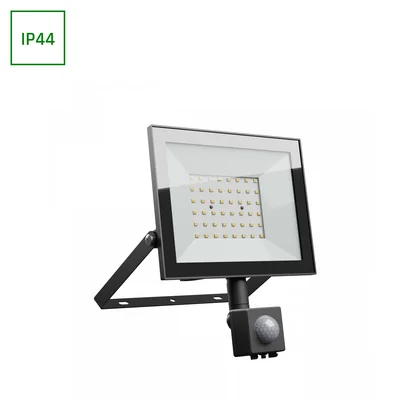 NOCTIS LUX 4 FLOODLIGHT 50W NW 230V IP44 176x221x53mm BLACK PIR motion sensor