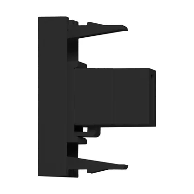 NOEN Dati USB, presa modulare 22,5x45mm Dati USB 2.0, occhiello, nero