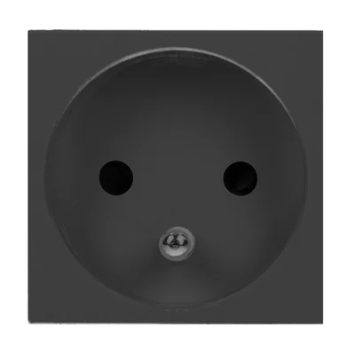 NOEN FR, prise modulaire 45x45mm 1x2P+Z, type E française, 16A 250V, noire