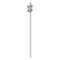 Non-extendable earth rod, diameter 16mm, length 1250mm, made of stainless steel