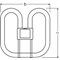 Non-integrated fluorescent lamp 28W GR10q 230V 2000lm WW