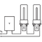 Non-integrated fluorescent lamp Dulux D/E 13W G24q-1 900lm NW