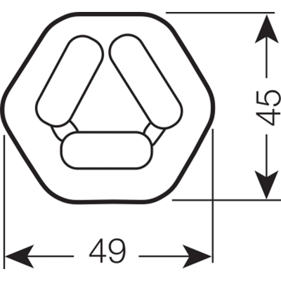 Non-integrated fluorescent lamp Dulux T 18W G24d 1200lm NW