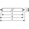 Non-integrated linear fluorescent lamp 20W FA6 58V 940lm CW