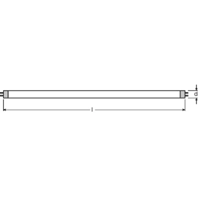Non-integrated linear fluorescent lamp Interna L 28W G5 230V 2600lm WW