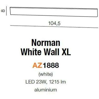 NORMAN XL Aplique blanco