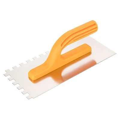 Notched trowel 8 x 8 x 8 mm, 280 x 130 mm