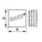 NOWPAL40x40SR Copertura protettiva per profilo in alluminio