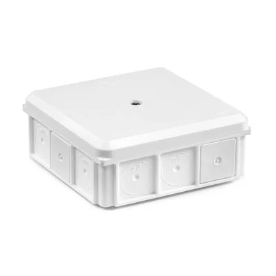 NSW90X90 Nástěnná instalační krabice se šroubem 90x90x37 IP55 bílá