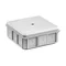 NSW90X90 Surface-mounted installation box with screw 90x90x37 IP55 gray