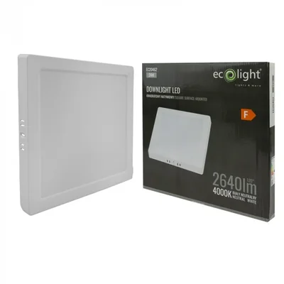 N/T Quadratische Einbauleuchte 24W 4000K Weiß DL-1