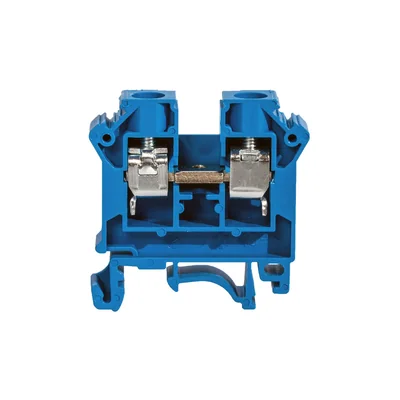 NUEVO Conector de carril roscado, serie 10,0 mm² TS-32.35, 1 vía, azul