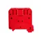 NUOVO Connettore per guida filettata 16,0 mm² TS-35 1 traccia, rosso, 40 pz.