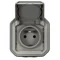 NUOVO PLEXO - PRESA 2P+Z TERMINALI AUTOMATICI PER MONTAGGIO SUPERFICIALE SET 16 A - 250 V~ GRIGIO