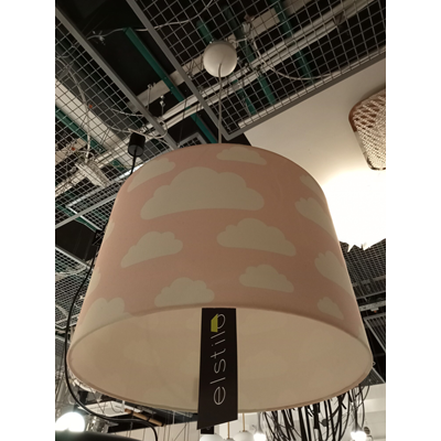 Nuvole rosa Lampada a sospensione per bambini
