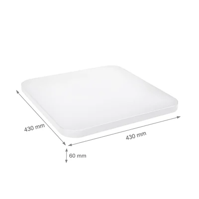 NYMPHEA 2 36W NW 230V 120st IP20 430x60mm BIANCO quadrato.