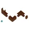 NZ / ABS outer corner 15/25 (Dark Wood) (1 pc/pack)