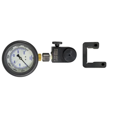 O-head pressure gauge