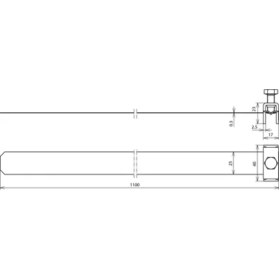 Obejma taśmowa do rur o śr. do 300 mm, szer. 25 mm BRS SPB25 50.300 V2A