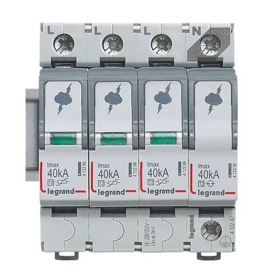 ОБМЕЖУВАЧ ПЕРЕНАЖИРНИК T2 40 KA 3P+N