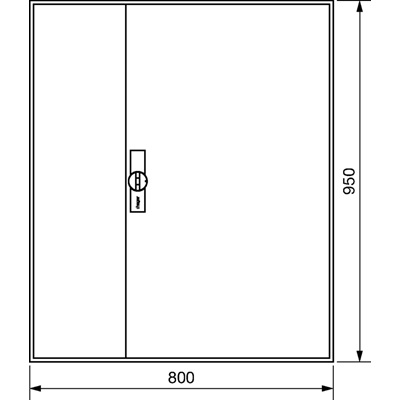 Obudowa FW pusta UNIVERS  IP44/II 950x800x160