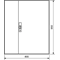 Obudowa FW pusta UNIVERS  IP44/II 950x800x160