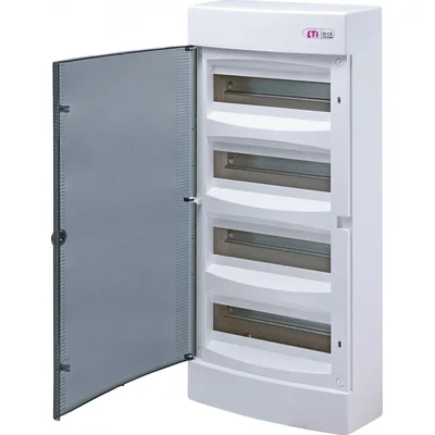 Obudowa natynkowa 48mod. drzwi transparentne ECT48PT-s