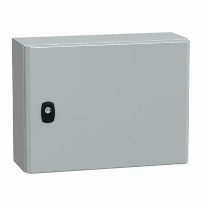 Obudowa wisząca Spacial S3D drzwi gładkie z płytą montażową 300x 400x 150mm
