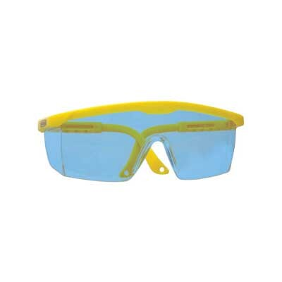 Occhiali di sicurezza colorati di blu