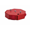Octagonal fire protection box E90 3x2x4mm2 115x28x123mm red