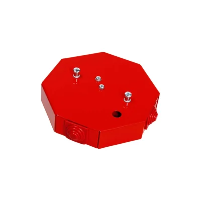 Octagonal fire protection box E90 6x2x4mm2 124x28x137mm red