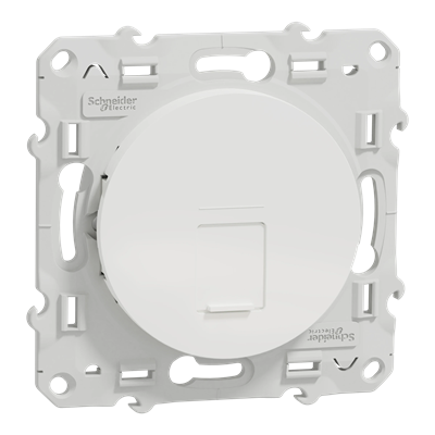 ODACE Central plate of the RJ45 socket white