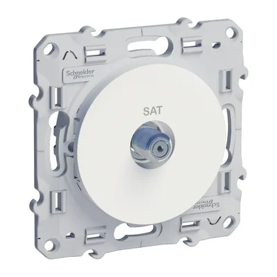 ODACE DIY Prise SAT blanc