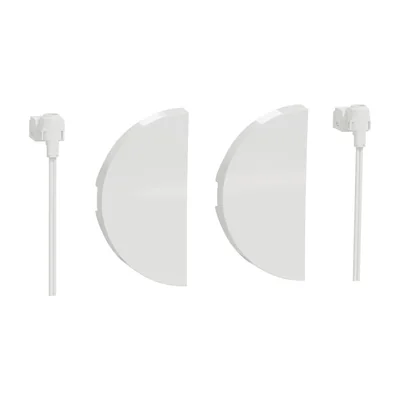 ODACE Doble tecla con 2 LEDs blancos