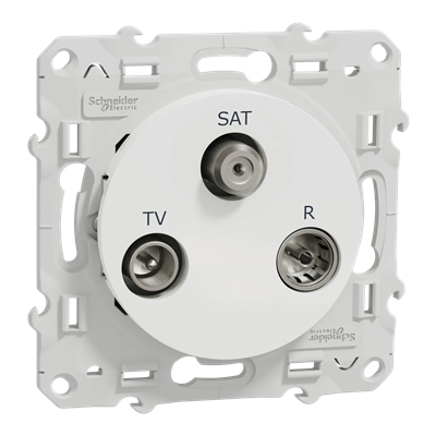 ODACE Final R/TV/SAT socket white