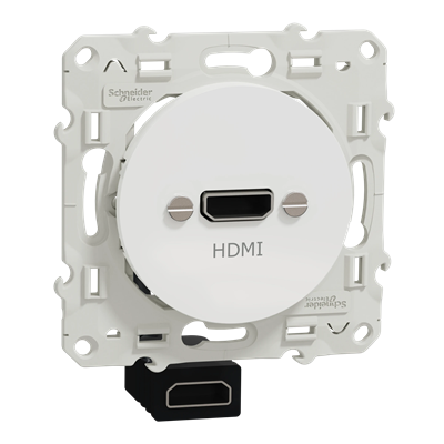 ODACE Gniazdo HDMI białe