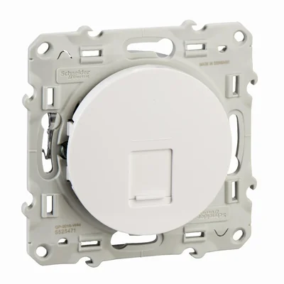 ODACE Prise ordinateur RJ45 cat.5 UTP DIY blanc