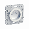 ODACE Single socket 2P+PE DIY with shutters for current paths screwless white terminals